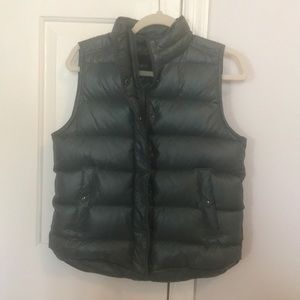 J. Crew hunter green puffer vest